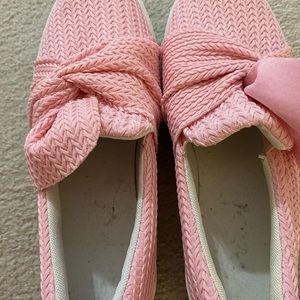 Imilybela Size 7.5 Pink Slip On Sneakers